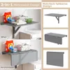 COSTWAY Wandmontierter Klapptisch, 80 x 60 cm, klappbarer Produktbild-Vorschau 4