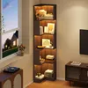 Libreria angolare Fliek con striscia luminosa a LED, Anteprima dell’immagine prodotto 1