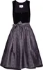 Edelnice Midi Dirndl Evi Samt Schwarz 48 Produktbild-Vorschau 1