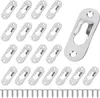 20 kovových závěsů s klíčovou dírkou (45 mm x 16 mm) se 40 Náhled obrázku produktu 1