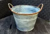 Nostalgie Pflanzkübel zinkfarben im Rost-Look, Ø 23 cm, Produktbild-Vorschau 3