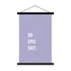 MuchoWow® Textilposter Zitate - Mach epischen Scheiß - Lila Produktbild-Vorschau 1