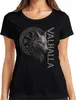 Dámské tričko Valhalla Viking Wolf's Head Runes Norse Náhled obrázku produktu 1