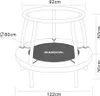 SixBros. SixJump 1,22 M Trampolin Pink TP122/8067 Produktbild-Vorschau 6
