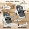 Hochstuhl Baby Klappbar 2 in 1 mit Rollen, Höhenverstellbar Produktbild-Vorschau 3
