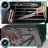 EDIBAZZAR | Organizer do szuflady na sztućce, czarny, Podgląd zdjęcia produktu 5