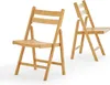 Two wooden folding chairs are shown against a white background. Produktbild-Vorschau