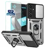 A product shot of a phone case and screen protector with marketing text. Produktbild-Vorschau