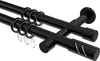 Interdeco Gardinenstange / Vorhangstange Schwarz, Typ Produktbild-Vorschau 1