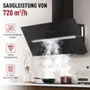 LEVIVO A+++ Cuffia di aspirazione senza testa 90 cm Anteprima dell’immagine prodotto 1