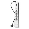 Belkin BSV401CA2M, 525 J, 4 AC-Ausgänge, Typ E, Schwarz, Produktbild-Vorschau 2
