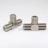 2x T Stück F Buchse Splitter Y Verteiler Antenne SAT DVB-T2 Produktbild-Vorschau 3