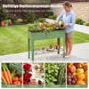 COSTWAY Hochbeet Metall 95x31x79,5cm, erhöhtes Gartenbeet Produktbild-Vorschau 8