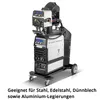 A welding machine on a white background with descriptive text below. Produktbild-Vorschau