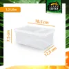 Dose 1,3 Liter – 18,5 × 12,5 × 7,5 cm – Transparent mit Produktbild-Vorschau 4