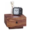WOHNLING Design Nachttisch MUMBAI Massiv-Holz Sheesham Produktbild-Vorschau 1