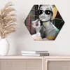 DEQOART Glasbild Echtglas 55x48 cm 'Stilvolle Attitüde' Produktbild-Vorschau 3