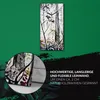 Leinwand Wanduhr Wandkunst Uhr 30x60 Malerei Abstrakte Wald Produktbild-Vorschau 5