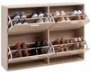 FineBuy Schuhkipper Sonoma 120 x 81 x 24 cm mit 4 Klappen Produktbild-Vorschau 7