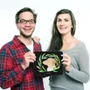Mr. & Mrs. Panda Mauspad Hund Blumen - Schwarz - Geschenk, Produktbild-Vorschau 4