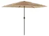 vidaXL Parasol avec mât en acier brun 300x200x250 cm Voir les images du produit 5