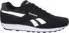 A side view of a black Reebok sneaker with white accents. Produktbild-Vorschau