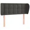 vidaXL Kopfteil mit Ohren Dunkelgrau 93x23x78/88 cm Samt -  Produktbild-Vorschau 11