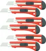 6 x Profi-Cuttermesser 18mm flache Handwerkerausführung Produktbild-Vorschau 1