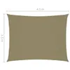 vidaXL Sonnensegel Oxford-Gewebe Rechteckig 3,5x4,5 m Beige Produktbild-Vorschau 13