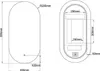 LoXa miroir de salle de bain Fiona 40×80 cm ovale - LED, Voir les images du produit 8