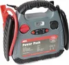 A gray and black jump starter power pack with red jumper cables attached. Anteprima dell’immagine prodotto