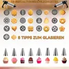 Keks Spritzgebäck Presse Set 13 Edelstahl Formen + 8 Produktbild-Vorschau 6