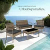 Rattan Sitzgruppe Sparta 3+1 - natur Produktbild-Vorschau 7