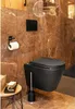 A modern bathroom with a wall-mounted toilet. Produktbild-Vorschau