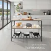 Étagère de cuisine Akeley - Bois clair industriel, Chêne Voir les images du produit 7