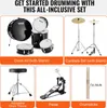 5-dielna bicia súprava Drum full size s trónnym stojanom Náhľad obrázku produktu 6