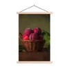MuchoWow® Textilposter Korb - Pflaume - Rosa - Rustikal - Produktbild-Vorschau 1