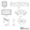 Magnetische Spiele Rennstrecke 65 Teile, Cleverclixx Produktbild-Vorschau 11