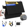 Balkonkraftwerk 1000W Solaranlage mit Balkon Halterung Produktbild-Vorschau 1