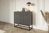 Selsey Veldio - Sideboard 2-türig mit Schubladen, schwarz Produktbild-Vorschau 2