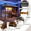 Letto a soppalco 140 x 200 cm con scrivania, porte USB e Anteprima dell’immagine prodotto 8