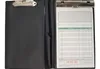 An open black folder with a notepad inside, showing a form with columns for items, descriptions, prices, and totals. Anteprima dell’immagine prodotto