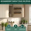 Étagères à épices Eluno, lot de 2 avec base en bambou, en Voir les images du produit 3