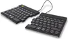 A split ergonomic keyboard is shown on a white background. Produktbild-Vorschau