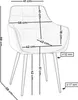 NEW HOME Glamour Stuhl GALLO gespolsterter Esszimmerstuhl Produktbild-Vorschau 7
