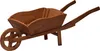 Blumenkasten Schubkarre aus Holz 130 x 47 x 43 cm braun Produktbild-Vorschau 4