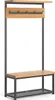 Gestell – Garderobenständer aus Massivholz, 90 cm, Eiche Produktbild-Vorschau 2