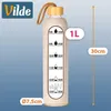 Vilde | Butelka na wodę szklana 1L - z etui silikonowym - Podgląd zdjęcia produktu 5