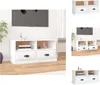 vidaXL TV-Schrank Hochglanz-Weiß 93x35,5x45 cm Produktbild-Vorschau 1
