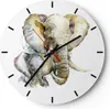 Wanduhr - Rund - Glasuhr - Elefanten tier safari afrika - Produktbild-Vorschau 1